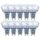 10 x LED Premium Glas Reflektor GU10 6W = 50W 450lm warmweiß 2700K 38°