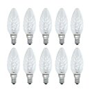 10 x Glühbirne Kerze gedreht 60W E14 KLAR Glühbirnen Glühlampen Glühlampe 60 Watt