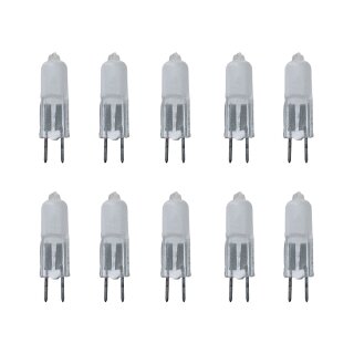 10 x Paulmann Halogen Stiftsockel mit Axialwendel GY6,35 35W Matt Satin 12V 12mm