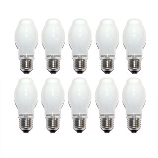 10 x PHILIPS Halogen 100W E27 OPAL matt HalogenA Halogenlampe Halogenbirne BT 100 Watt