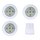 LED Unterbauleuchten 3er Set batteriebetrieben Schrankleuchte weiß dimmbar warmweiß