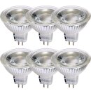 6 x LED Premium Glas Reflektor GU5,3 5W 350lm...