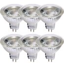 6 x LED Premium Glas Reflektor GU5,3 5W 350lm warmweiß 2700K 38°