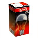 1 x Osram Glühbirne 100W E27 Silber Kopfspiegel...