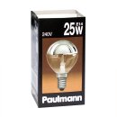 Paulmann Tropfen Kopfspiegel Silber 25W E14 Glühbirne Glühlampe 30020