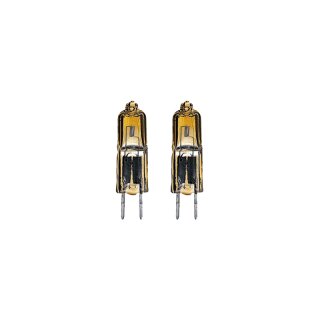 2 x Paulmann Halogen Stiftsockellampe GY6,35 35W 12V 12mm Gold warmweiß dimmbar