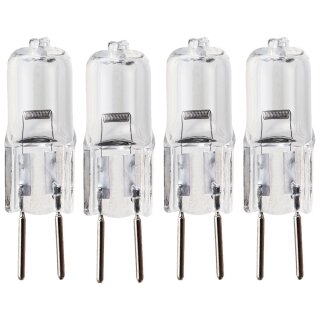 4 x Halogen Stiftsockellampe Leuchtmittel 50W GY6,35 12V 12mm Klar