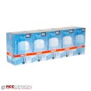 5 x OSRAM Softone Soft Azur 60W E27 Bella Glühbirne Glühlampe