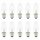 10 x Leuci Glühbirne Kerze 60W E27 klar Glühlampe 60 Watt Glühbirnen Glühkerzen