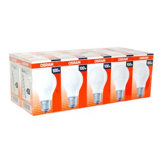 10 x Osram Glühbirne 100W E27 MATT 100 Watt Glühlampe...