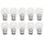10 x Tropfen Kugel Glühbirne B22 B22d 60W 60 Watt MATT Glübirnen Glühlampe Glühlampen