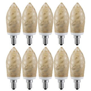 10 x Paulmann ESL Energiesparlampe Kerze 7W = 25W E14...