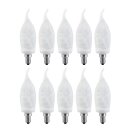 10 x Paulmann ESL Energiesparlampe Kerze 7W = 25W E14...
