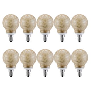10 x Paulmann ESL Energiesparlampe Globe G60 7W = 25W E14...