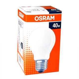 1 x OSRAM Glühbirne 40W E27 MATT Glühlampe 40 Watt Glühbirnen Glühlampen