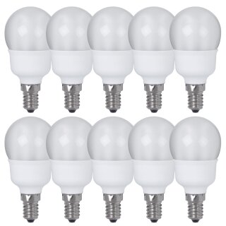 10 x Paulmann ESL Energiesparlampe Tropfen 5W = 20W E14...