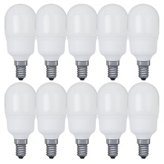 10 x Paulmann ESL Energiesparlampe Tropfen 5W E14 warmweiss 88225 PX001