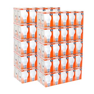 100 x OSRAM Glühbirne 75W E27 MATT Glühlampe 75 Watt...