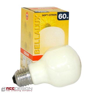 OSRAM Softone Soft Citron 60W E27 Bella Glühbirne Glühlampe