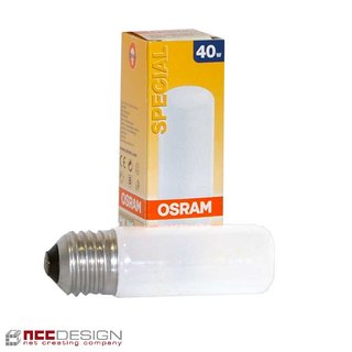 OSRAM Röhre 40W E27 MATT Glühlampe Glühbirne 40 Watt Glühbirnen Glühlampen