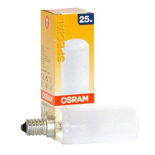 1 x OSRAM Röhre 25W E14 MATT Glühlampe Glühbirne 25 Watt Glühbirnen Glühlampen