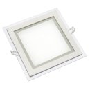 LED Panel Eckig mit leuchtendem Glas-Rand 6W 340lm WW...