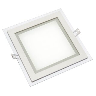 LED Panel Eckig mit leuchtendem Glas-Rand 18W 1050lm WW warmweiß 3000K