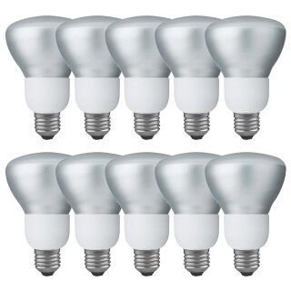 10 x Paulmann ESL Energiesparlampe Reflektor R80 9W = 25W E27 110° warmweiß 2700K 89230 PX001