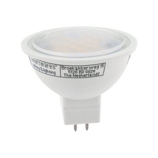 LED Leuchtmittel Reflektor MR16 5W GU5,3 SMD kaltweiß 6400K flood 110°