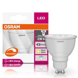 Osram LED Superstar GU10 3,6W = 35W warmweiß 2700K 36° Halogenersatz DIMMBAR