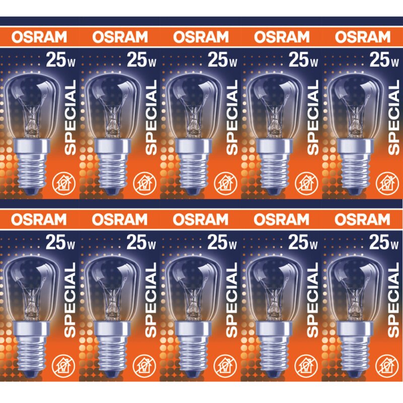 5 x OSRAM Röhre 25W E14 MATT Glühlampe Glühbirne 25 Watt Glühbirnen Glühlampen