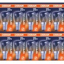 10 x Osram Glühbirne Röhre 25W E14...