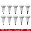 10 x Reflektor Glühbirne R50 40W Glühlampe E14...