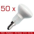 50 x Reflektor Glühbirne R50 40W Glühlampe E14...