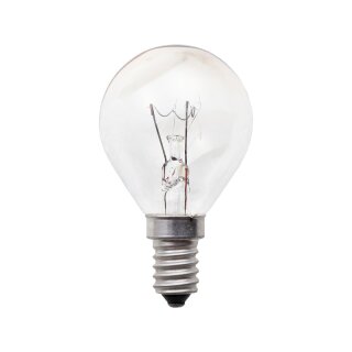 1 x Tropfen Glühbirne 25W E14 klar Glühlampe 25 Watt Glühbirnen Glühlampen