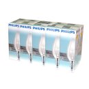 10 x Philips Glühbirne Kerze 60W E14 klar 60 Watt...