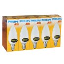 10 x Philips Glühbirne Kerze 60W E14 MATT Glühlampe...