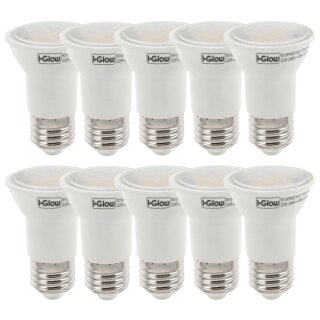 10 x LED Reflektor R50 PAR16 5W E27 SMD kaltweiß 6400K 110°