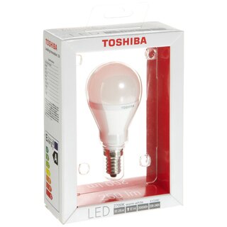 LED Toshiba Leuchtmittel Tropfen 6W = 25W E14 Matt 250lm Warmweiß 2700K