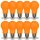 10 x LED Leuchtmittel Birnenform 3W = 25W E27 ORANGE Innen- & Außenbereich Party