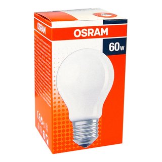1 x OSRAM Glühbirne 60W E27 MATT Glühlampe Glühbirnen Glühlampen 60 Watt