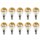 10 x LED Filament Tropfen Glühbirne 4W = 40W E14 Kopfspiegel gold warmweiß 2700K KVG