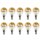 10 x LED Filament Tropfen Glühbirne 4W = 40W E14 Kopfspiegel gold warmweiß 2700K KVG