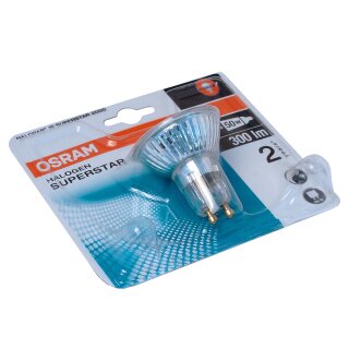 Osram Eco Halogen 40W = 50W GU10 Halopar 16 Alu 230V warmweiß dimmbar 30°