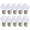 10 x LED Tropfen 0,7W E27 matt warmweiß 2700K...