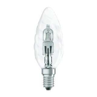 Osram Kerze Eco Halogen BW Glühbirne 46W = 60W E14 klar gedreht warmweiß dimmbar