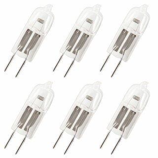 6 x Neolux Halogen Stiftsockellampe 35W GY6,35 12V klar warmweiß 2900K dimmbar