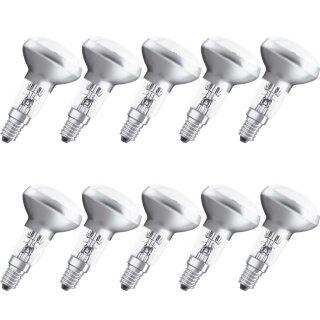 10 x Osram Eco Halogen Spot R50 46W = 60W E14 ersetzt Concentra Reflektor 30° dimmbar