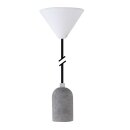 Design Pendelleuchte Textilkabel schwarz mit Beton...
