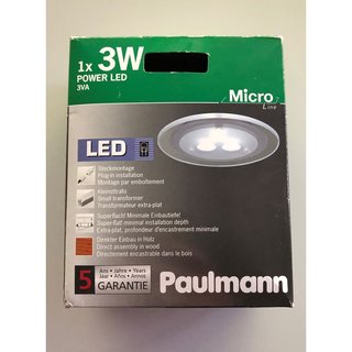 Paulmann LED Einbauleuchte Einbaustrahler  für Holz 1x 3W Micro Line
